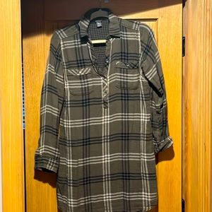 Eddie Bauer Plaid Sweater Dress